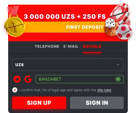 promo code banzai bet social